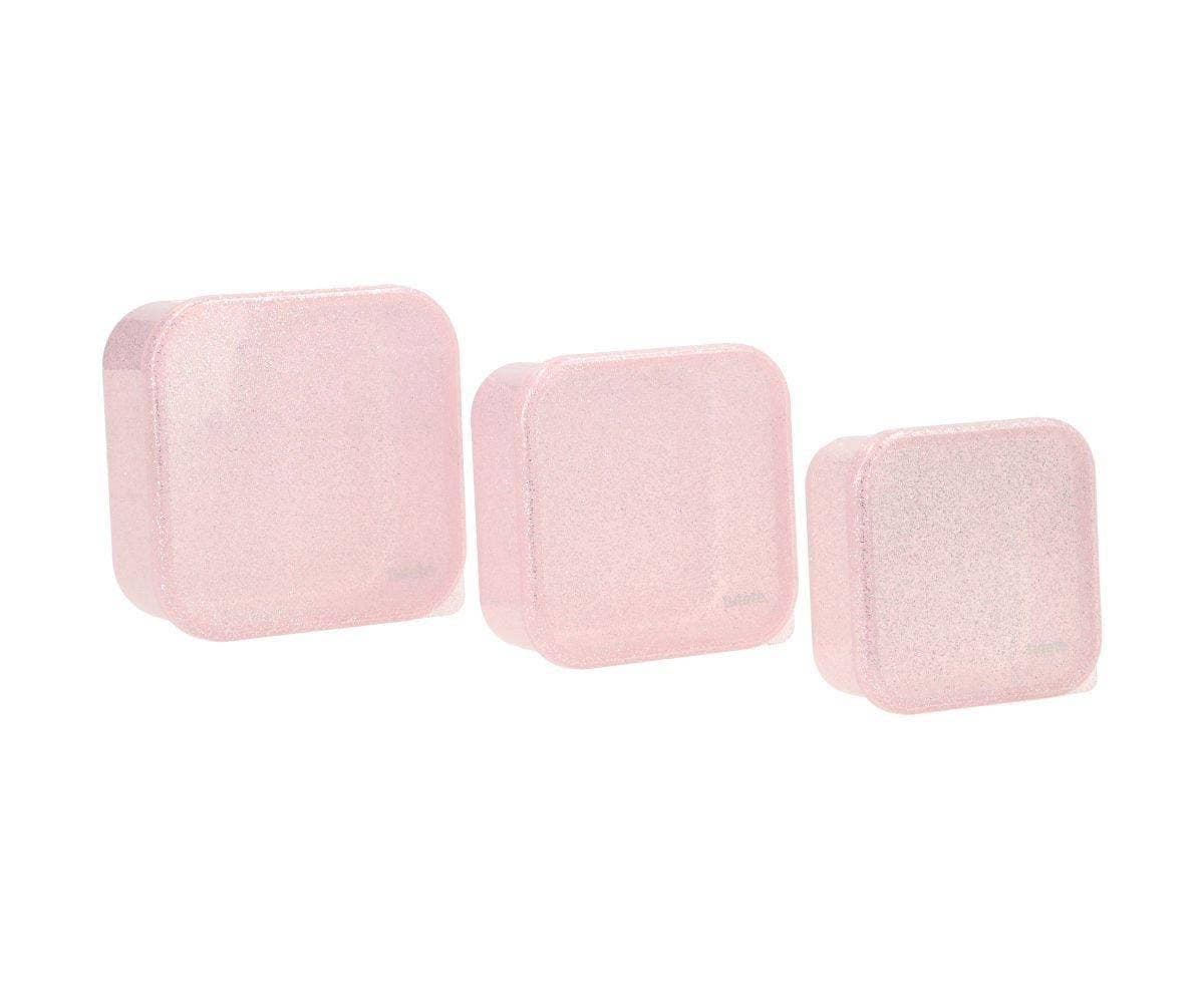 3 Lunchboxen, rosa/ Glitzer | Tutete - toietmoi-laboutique