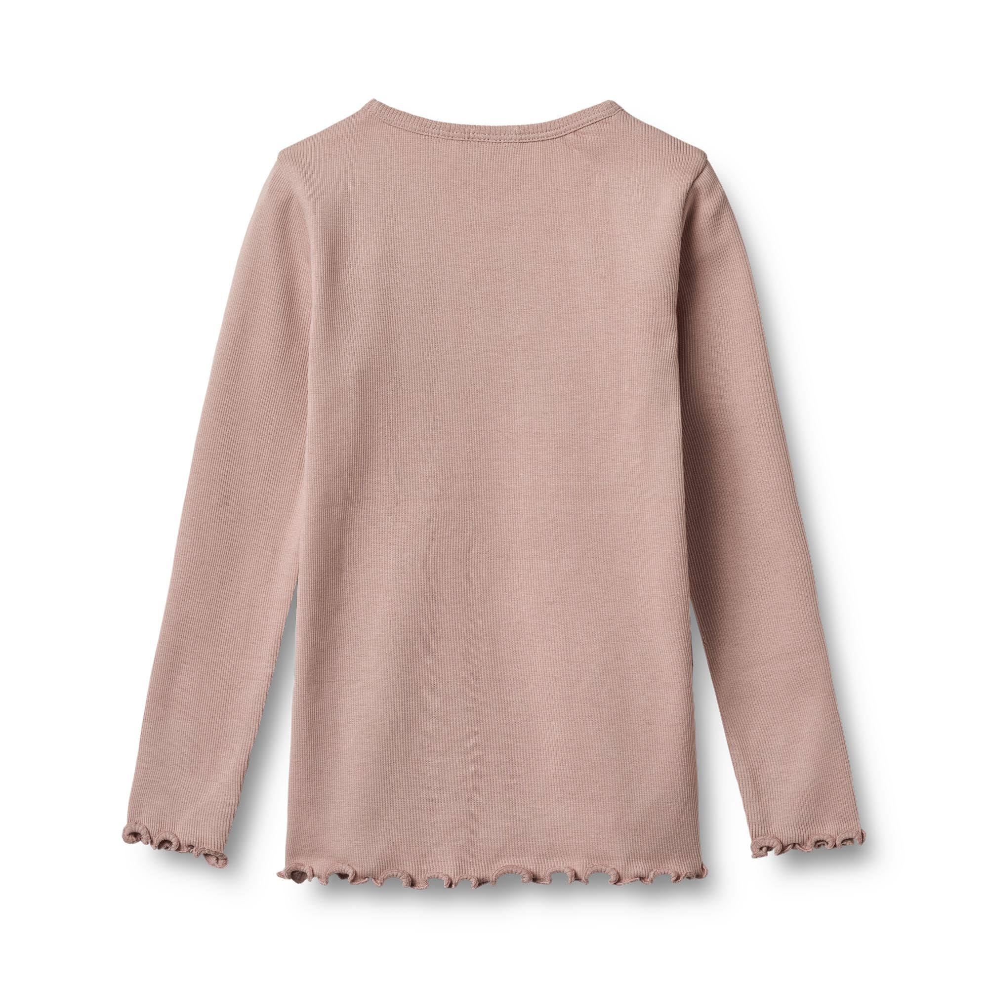 Rib Langarmshirt, altrosa | Wheat - toietmoi-laboutique