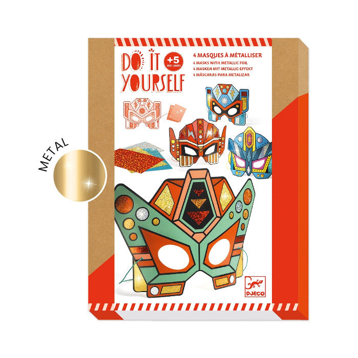 DIY Set 4 Robotermasken | djeco - toietmoi-laboutique