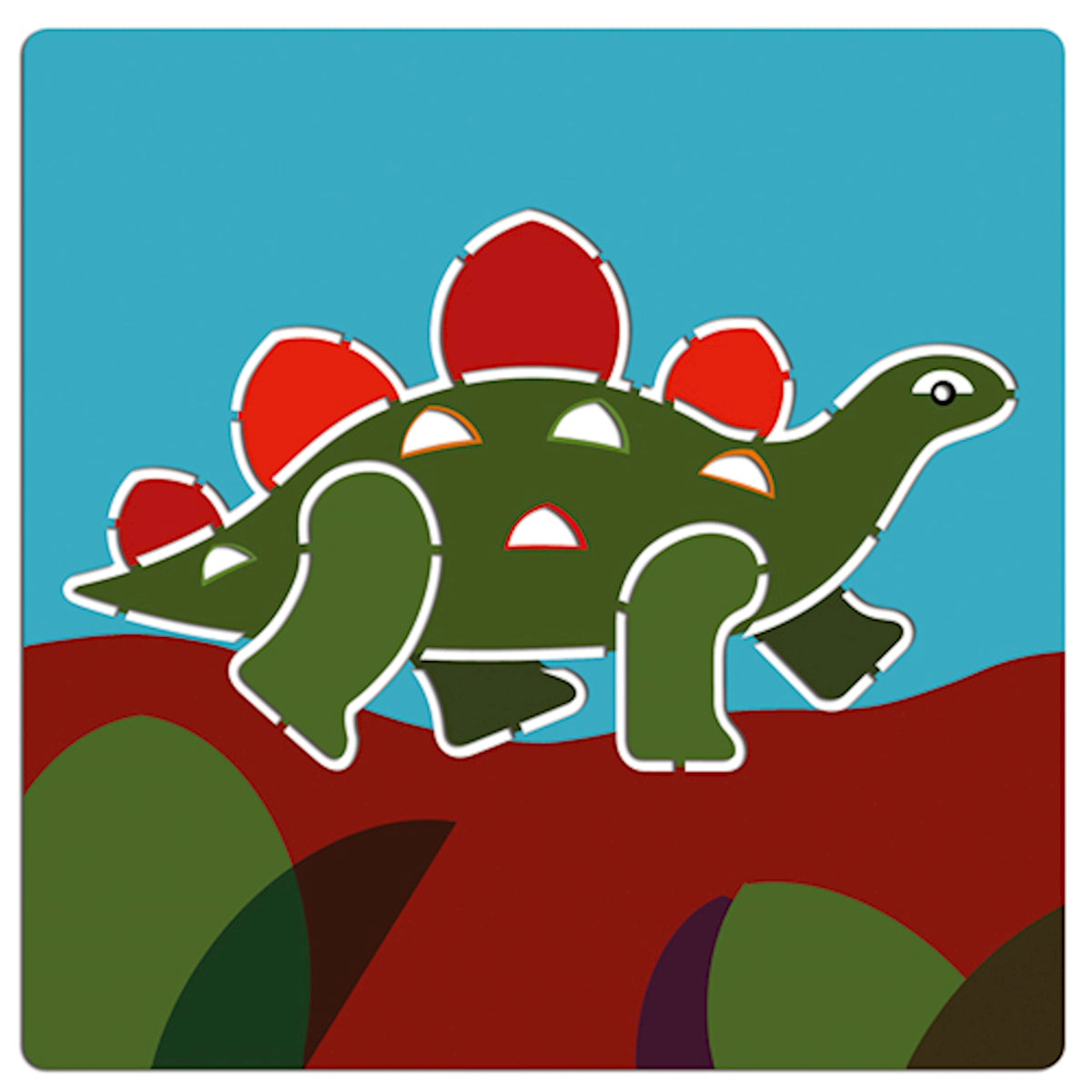 Schablonen, Dinosaurier | djeco - toietmoi-laboutique