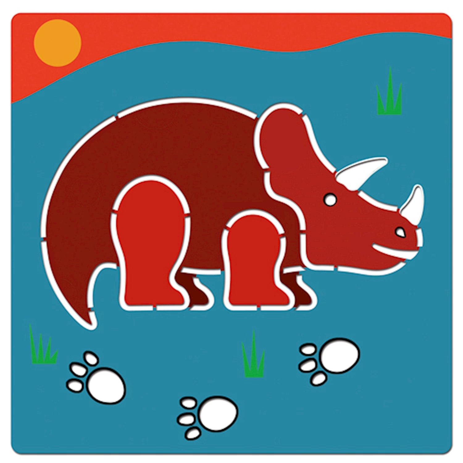 Schablonen, Dinosaurier | djeco - toietmoi-laboutique