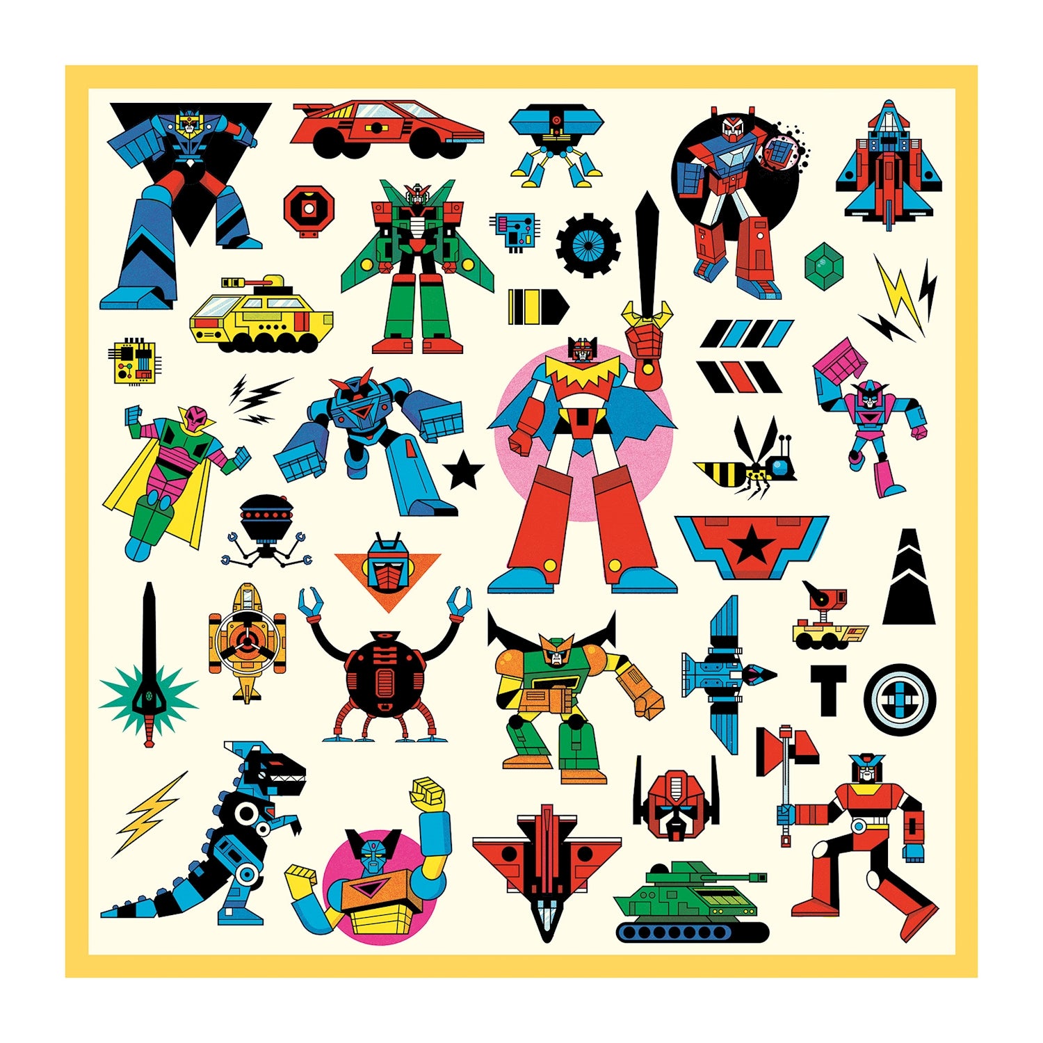 160 Sticker metallic, Roboter | djeco - toietmoi-laboutique