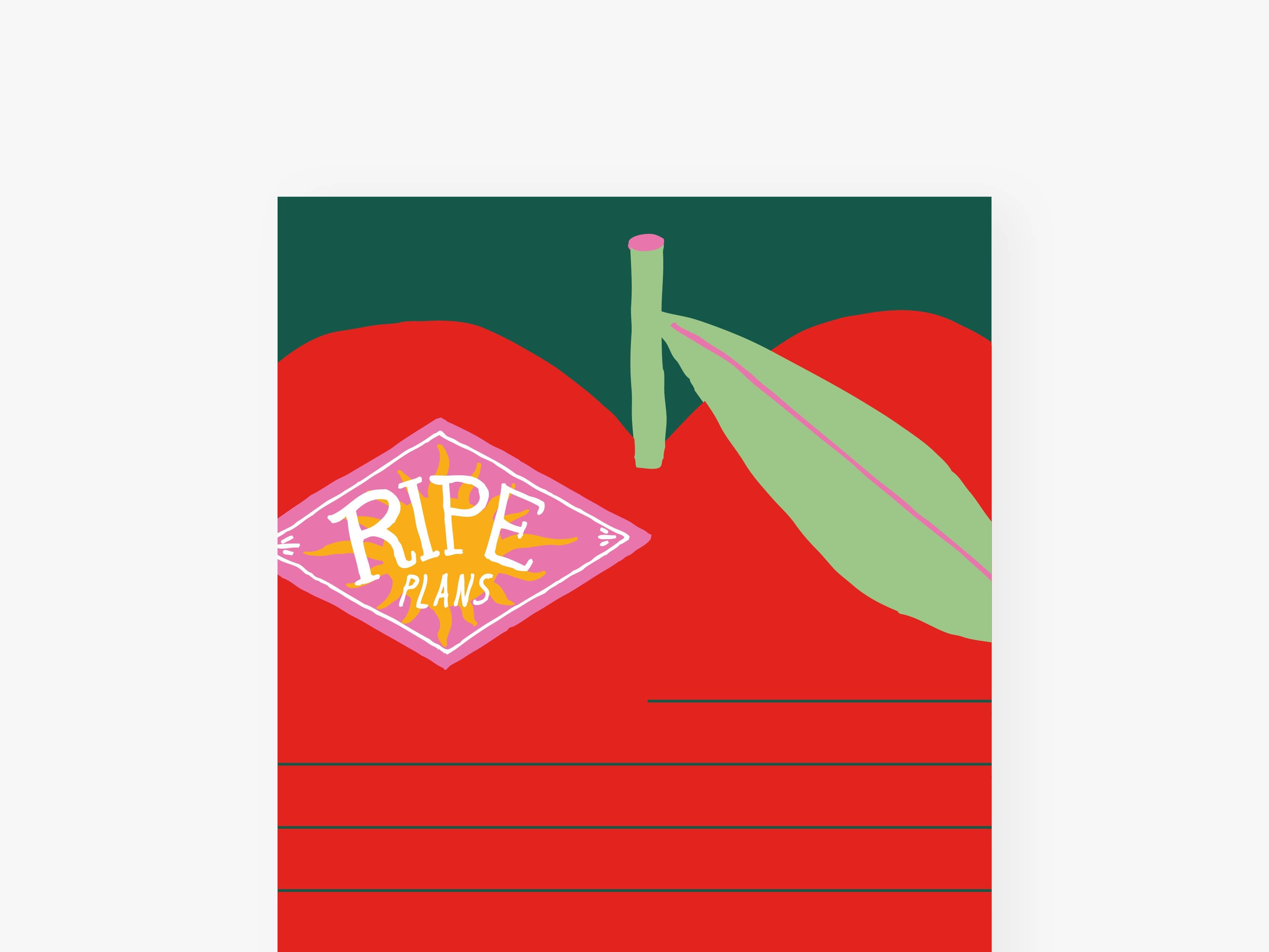 Notizblock "schmal" / Ripe Plans | typealive - toietmoi-laboutique