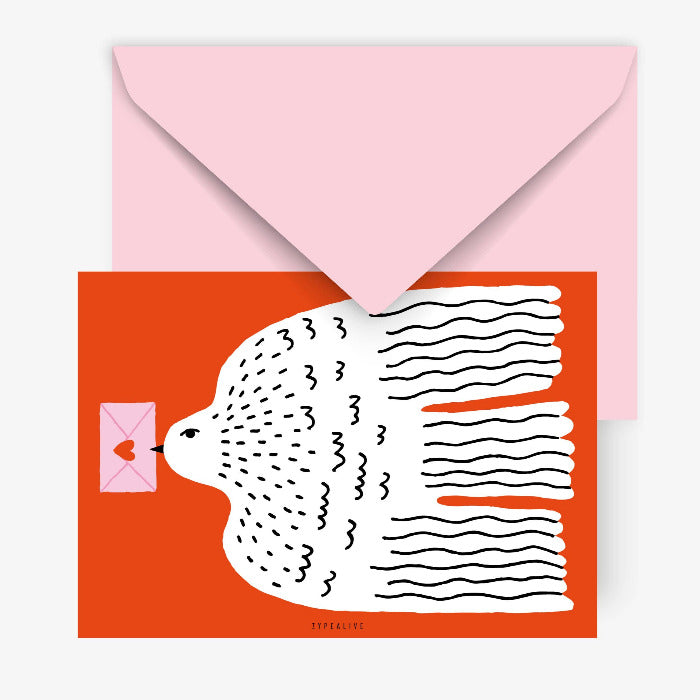 Postkarte / Lovebird | typealive - toietmoi-laboutique