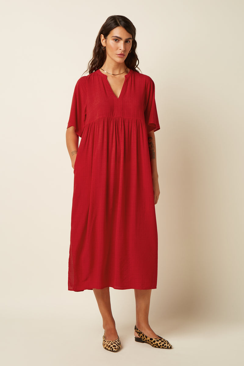 10294 Ivana Dress Tortoise 655 Chili Red | King Louie - toietmoi-laboutique