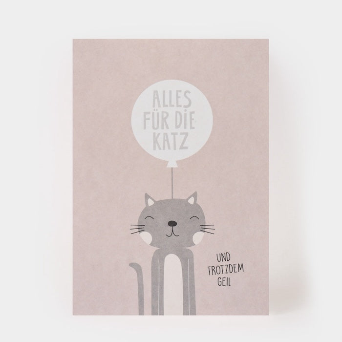 Postkarte - Alles für die Katz | Kartenmarie - toietmoi-laboutique