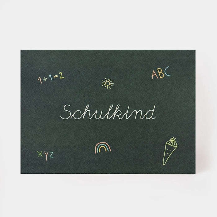 Postkarte - Schulkind | Kartenmarie - toietmoi-laboutique