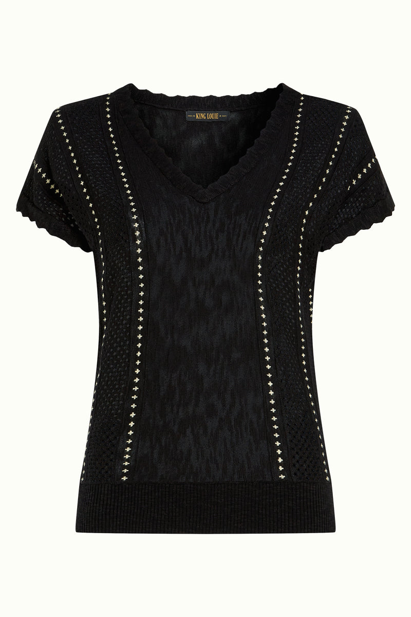 10491 Lyra Top Marea 001 Black | King Louie - toietmoi-laboutique