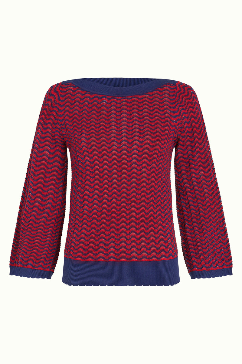 10498 Audrey Trumpet Sleeve Tide 655 Chili Red | King Louie - toietmoi-laboutique