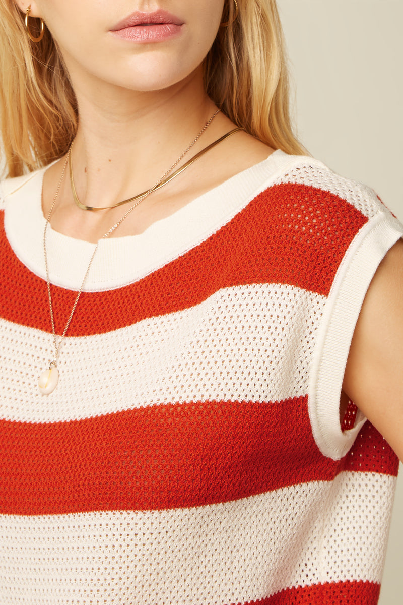 10503 Eva Knit Top Capella 945 Spicy Orange | King Louie - toietmoi-laboutique