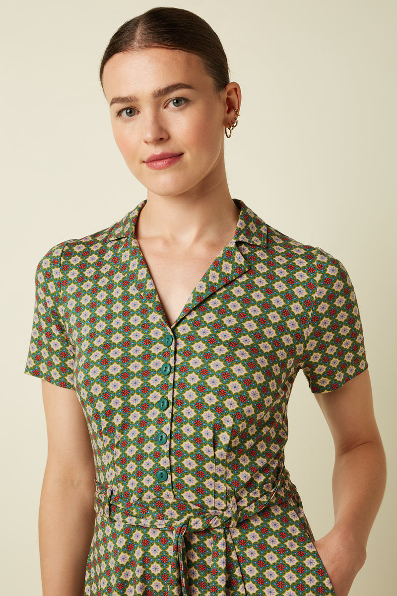 10540 Sheeva Dress Jade 205 Ponderosa Green | King Louie - toietmoi-laboutique