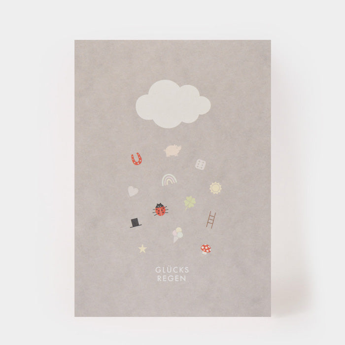 Postkarte - Glücksregen | Kartenmarie - toietmoi-laboutique