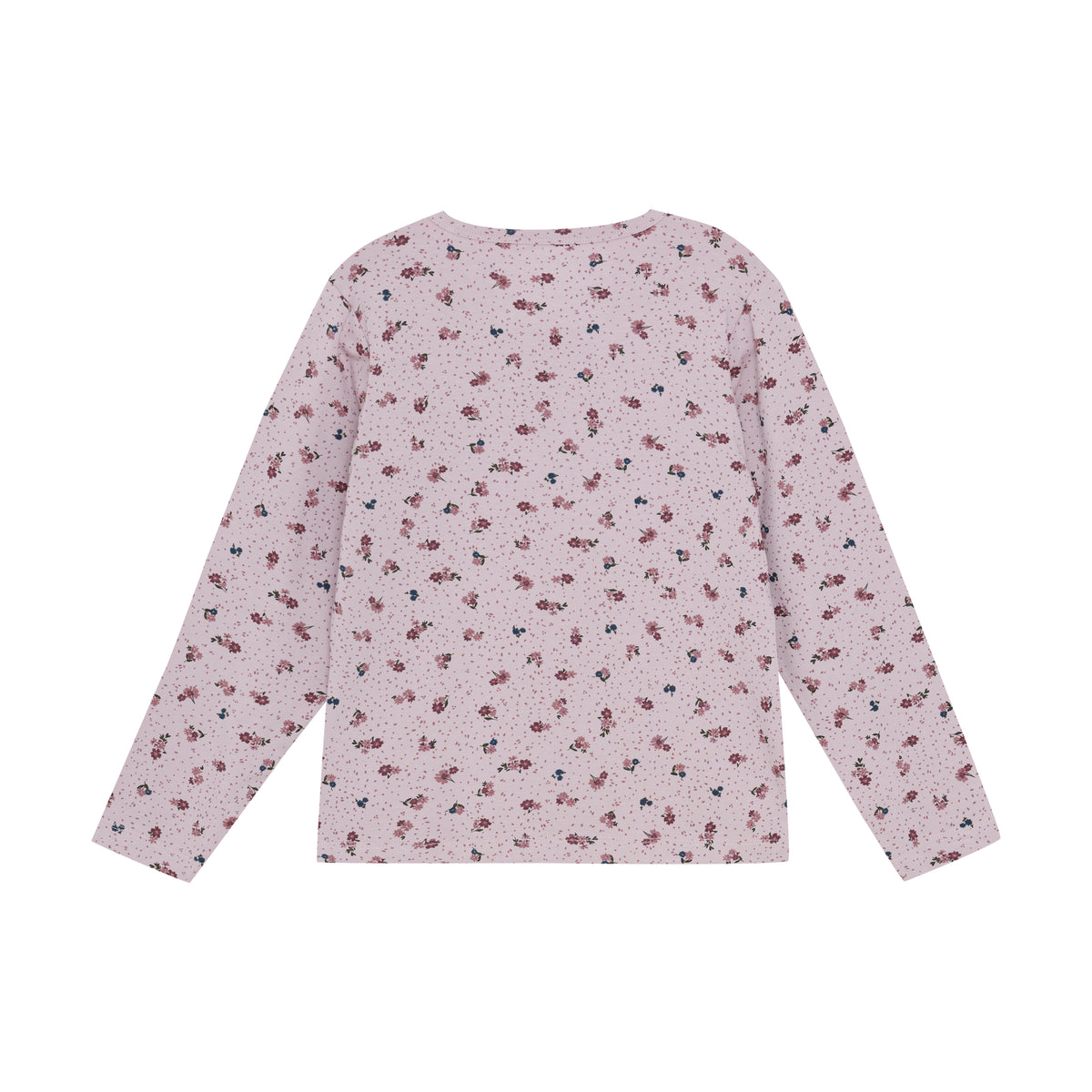 Langarmshirt, rosa/Blümchen | Minymo - toietmoi-laboutique