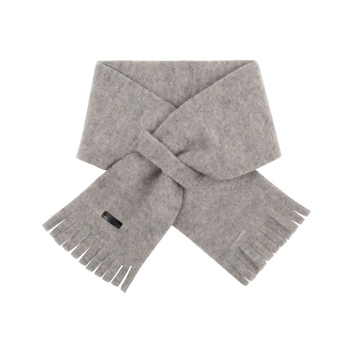 Steck-Schal Fleece, steingrau | pure pure - toietmoi-laboutique
