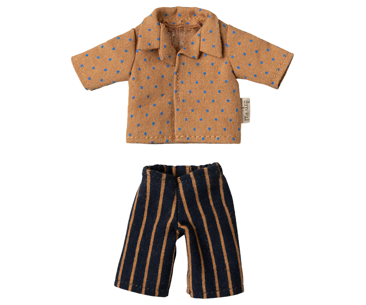 Maileg Hemd und gestreifte Hose für Papa Maus | Maileg - toietmoi-laboutique
