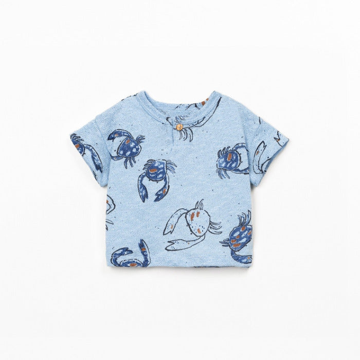 Playup Baby T-Shirt, blau/Krabben | Play Up - toietmoi-laboutique