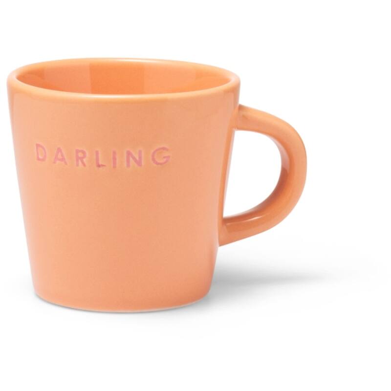 Keramik-Espressotasse, orange/DARLING 80ml | Vondels - toietmoi-laboutique