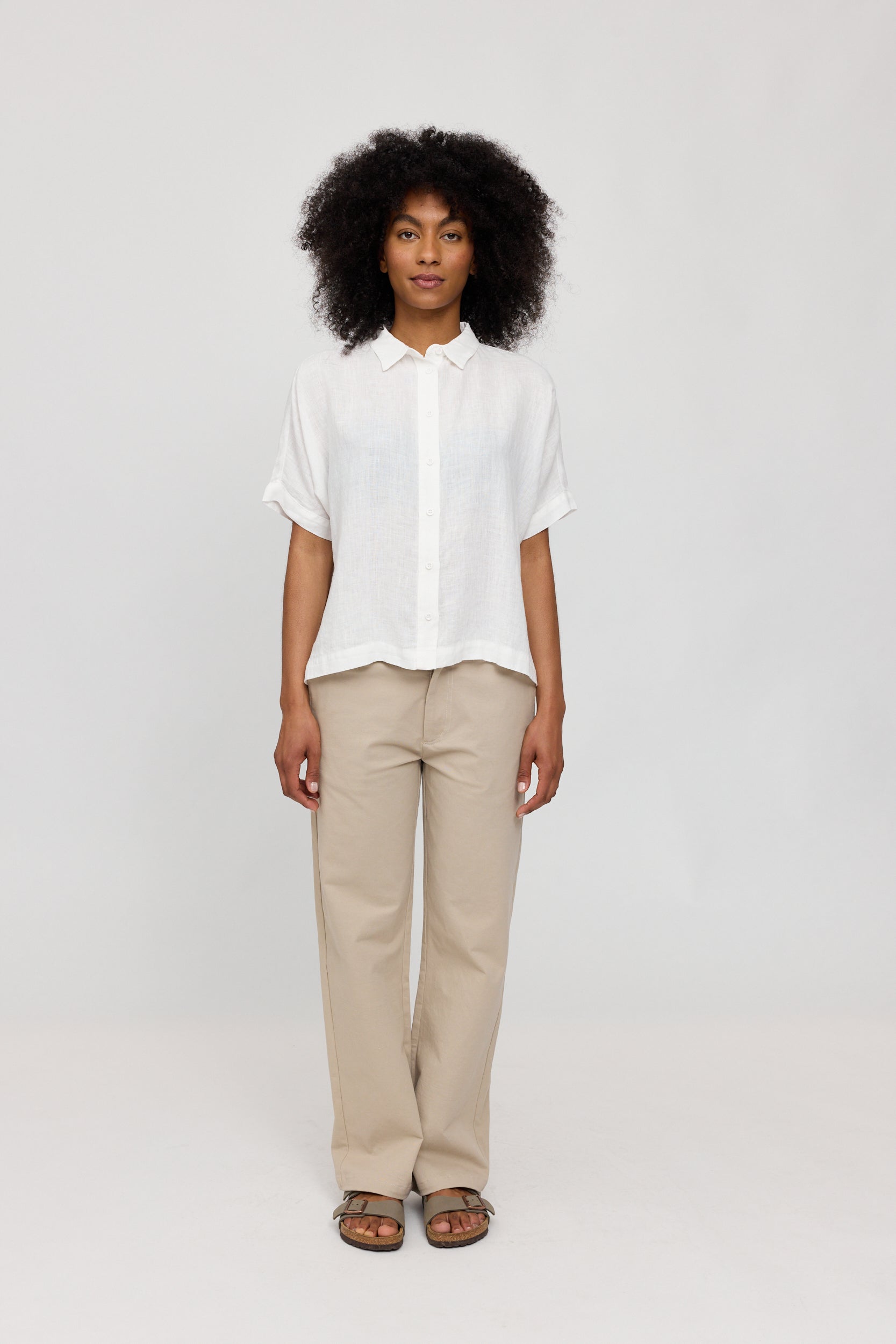 Hemd aus Leinen, ecru | Mazine - toietmoi-laboutique