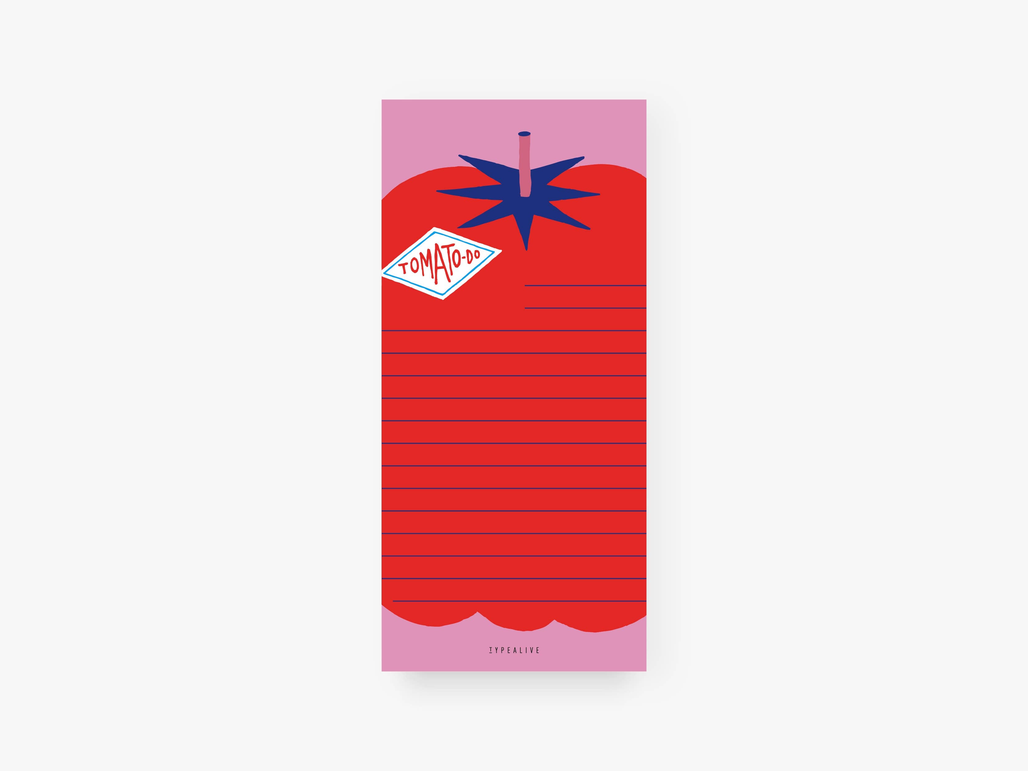 Notizblock "schmal" / Tomato Do | typealive - toietmoi-laboutique