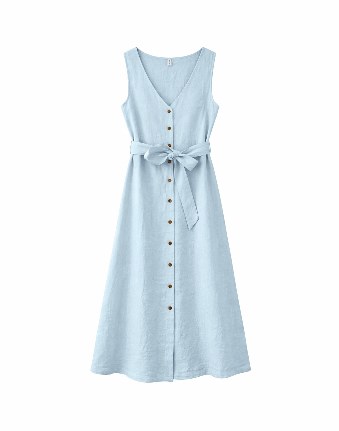 Ärmelloses Maxi Leinenkleid, hellblau | Mazine - toietmoi-laboutique
