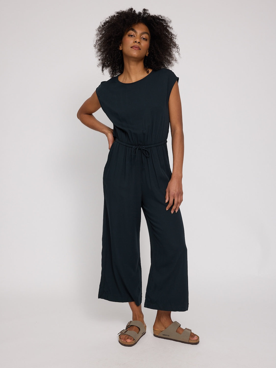 Jumpsuit ohne Ärmel, schwarz | Mazine - toietmoi-laboutique