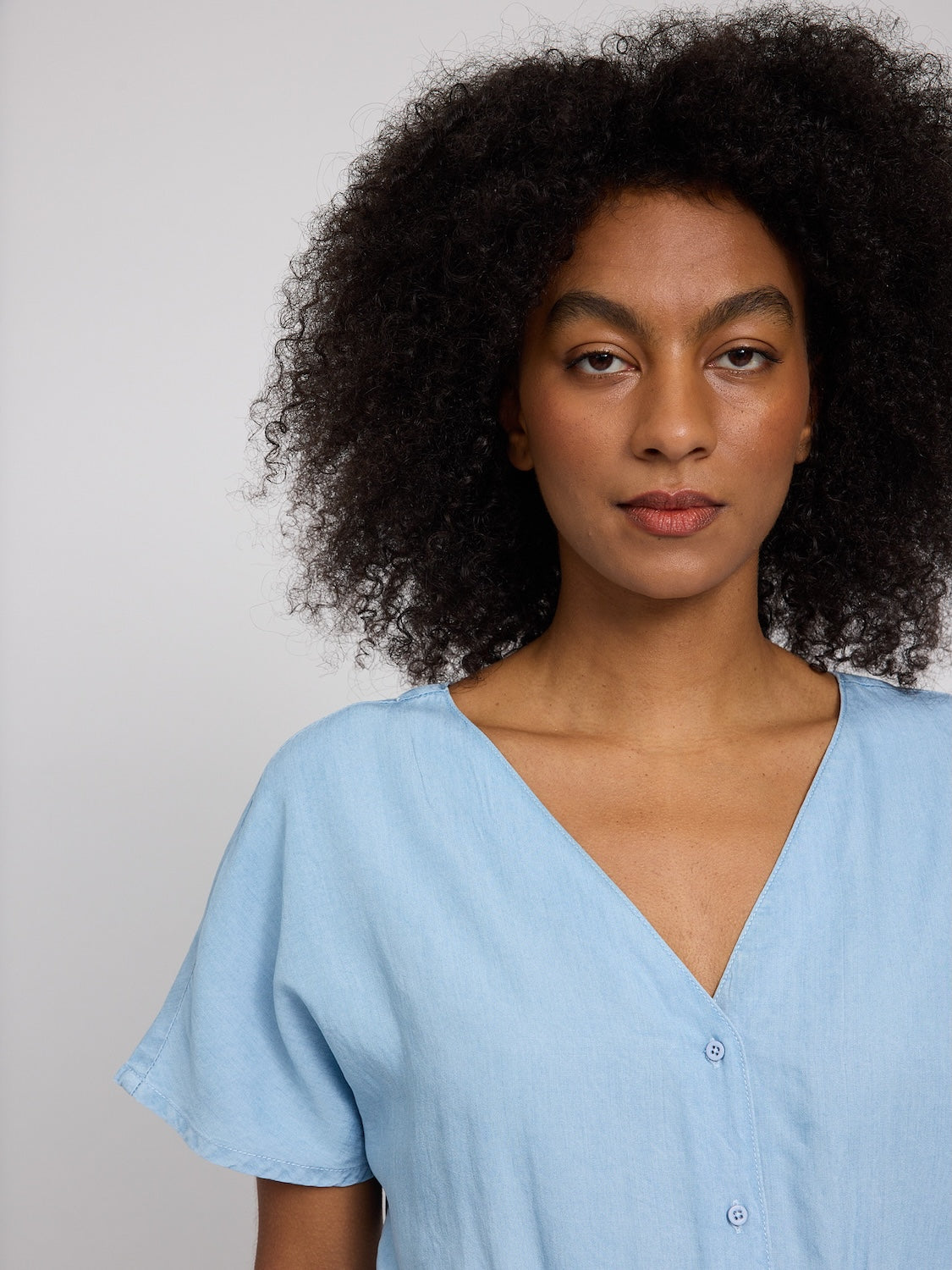 Kurzer Jumpsuit Tencel, hellblau | Mazine - toietmoi-laboutique