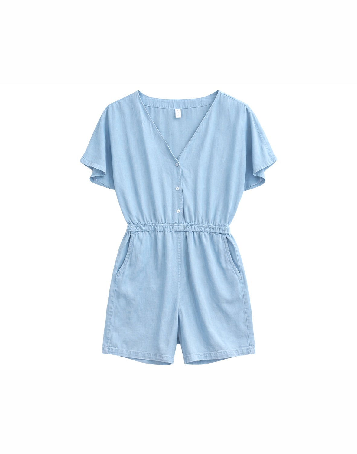 Kurzer Jumpsuit Tencel, hellblau | Mazine - toietmoi-laboutique