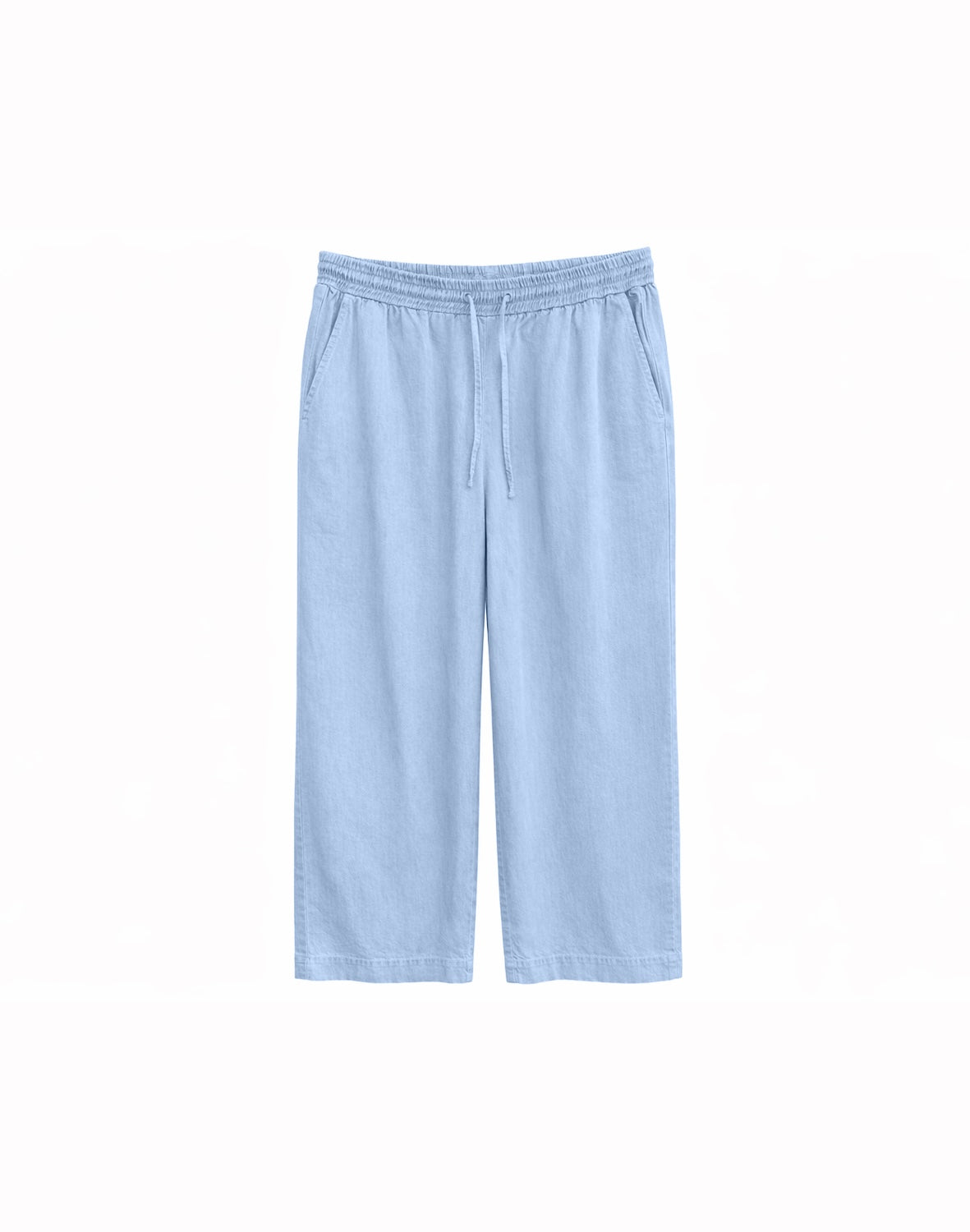 Weite Jeans mit Bändel kurz, hell | Mazine - toietmoi-laboutique