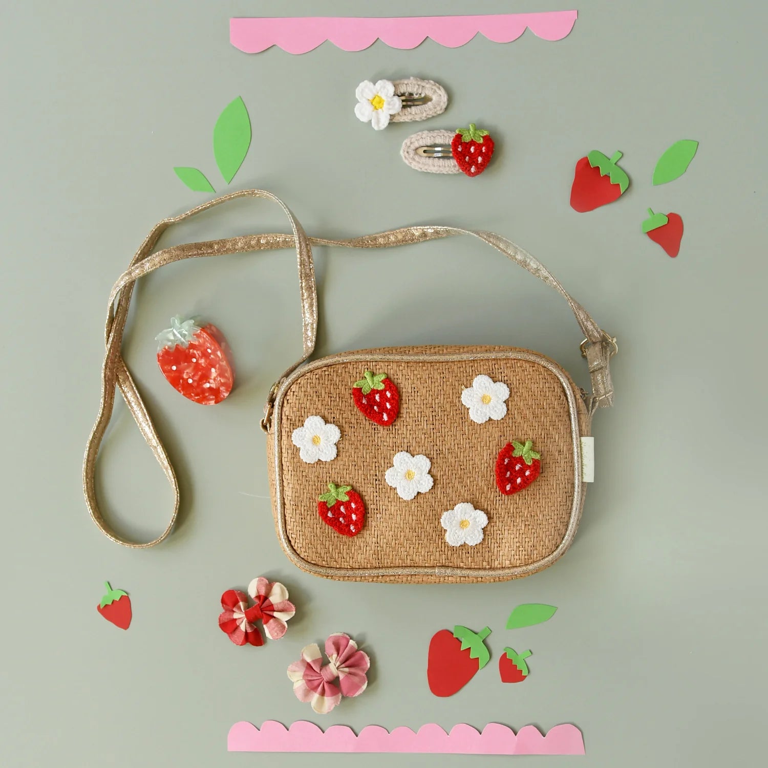 2 Haarspangen, Schleifen/Vichy Caro | Rockahula - toietmoi-laboutique