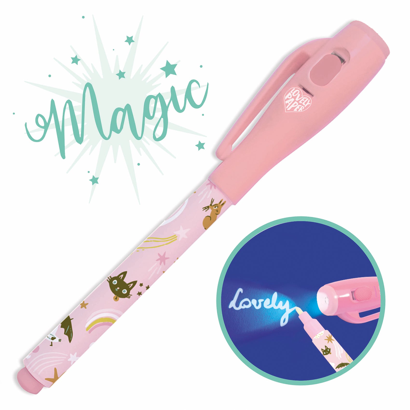 Magischer Filzstift Lucille, rosa | djeco - toietmoi-laboutique
