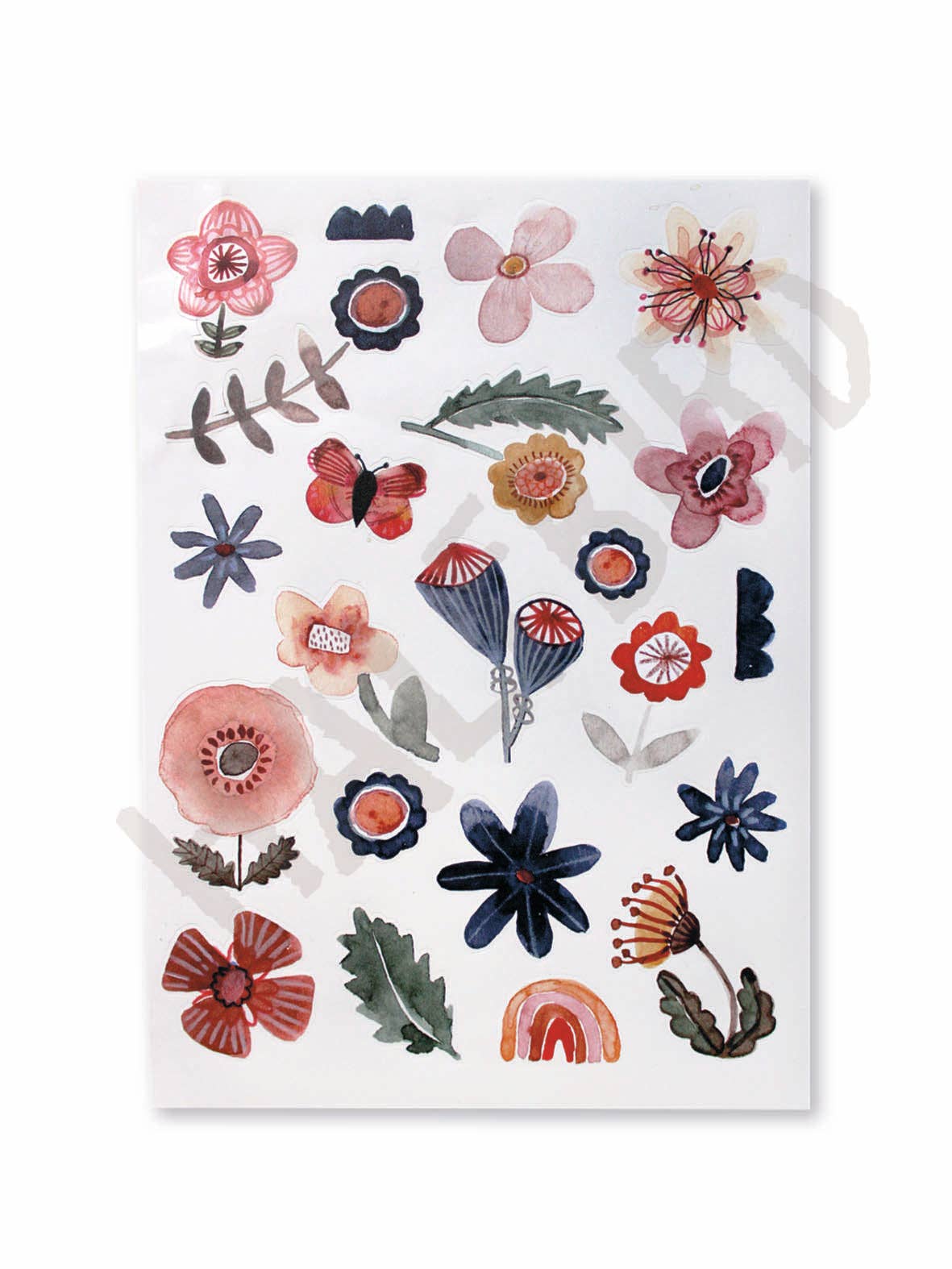 Spülmaschinenfeste Aufkleber "Blumen" | Halfbird - toietmoi-laboutique
