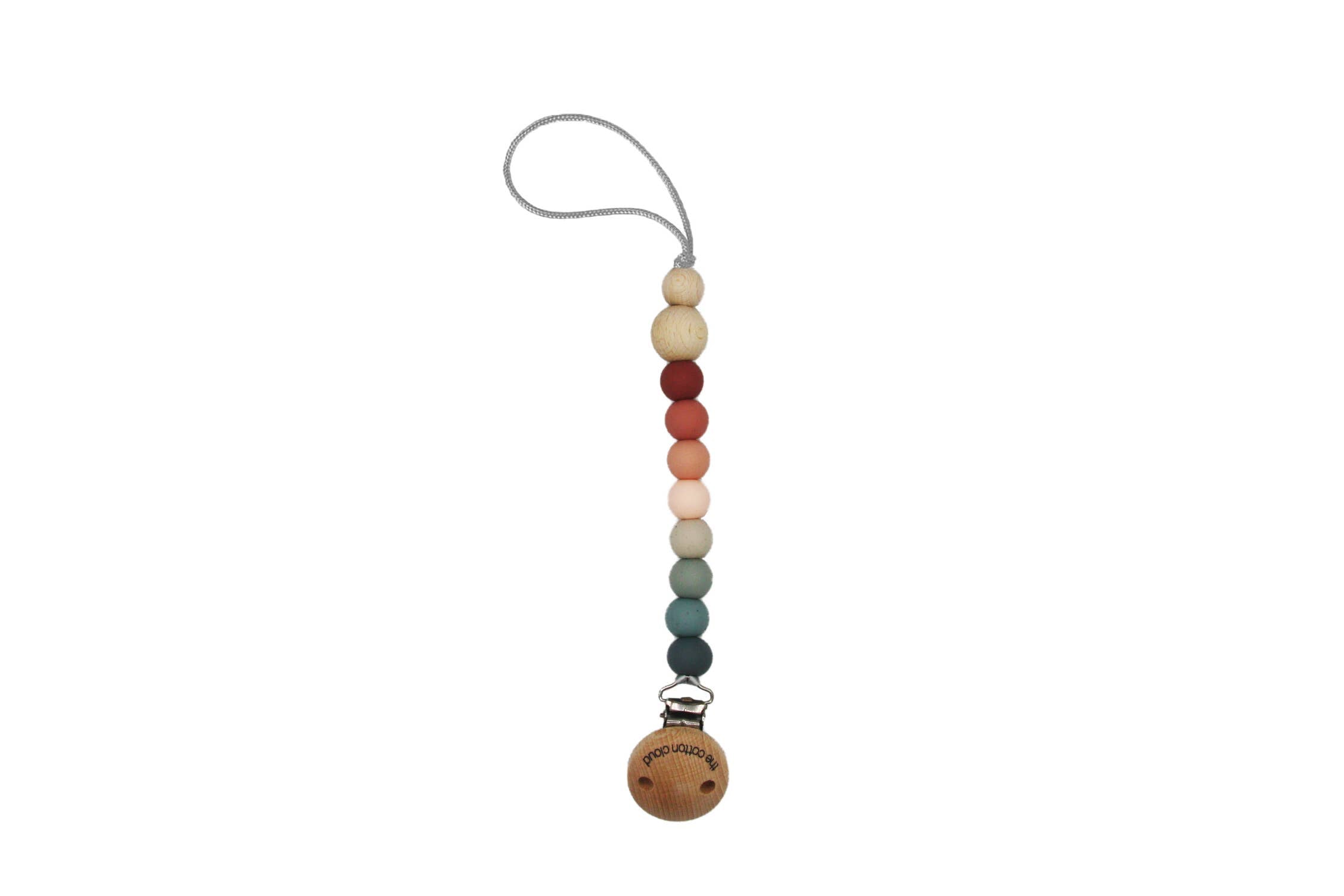 Schnullerkette, multicolor /blau/rot | the cotton cloud - toietmoi-laboutique