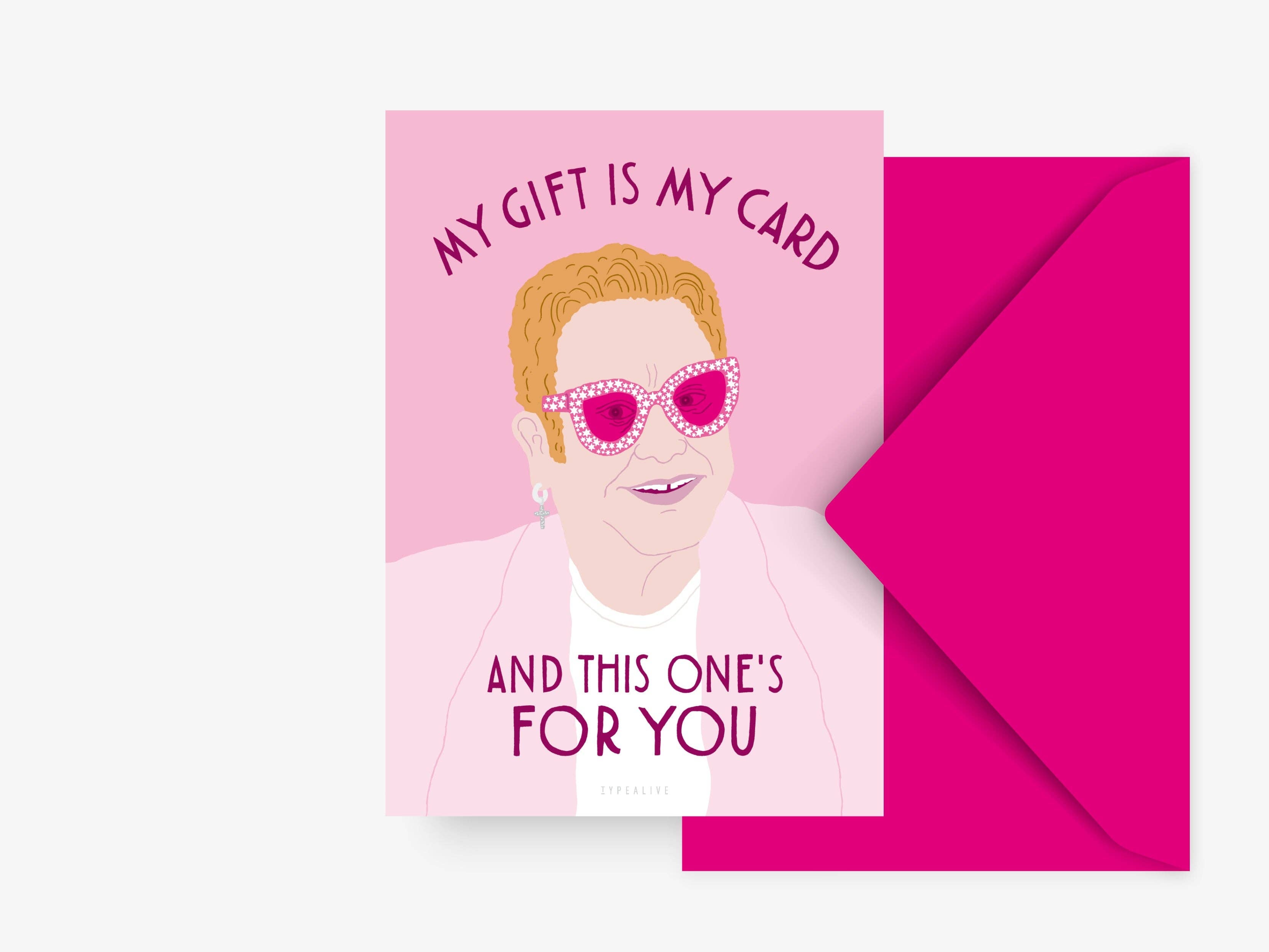 Postkarte / My gift is my card | typealive - toietmoi-laboutique