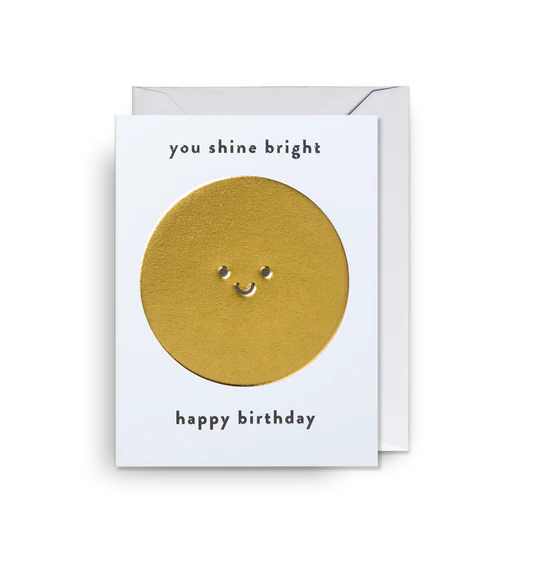 Karte mit Couvert, you shine bright | Klang & Kleid - toietmoi-laboutique