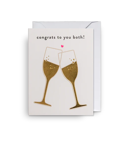 Karte mit Couvert, congrats to you both | Klang & Kleid - toietmoi-laboutique