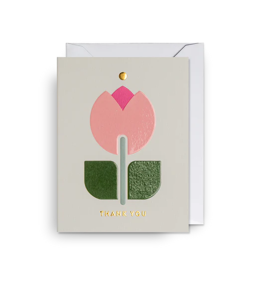 Karte mit Couvert, thank you tulip | Klang & Kleid - toietmoi-laboutique