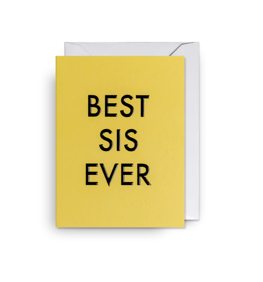 Karte mit Couvert, best sis ever | Klang & Kleid - toietmoi-laboutique