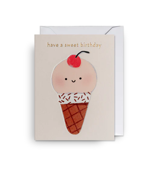 Karte mit Couvert, have a sweet birthday | Klang & Kleid - toietmoi-laboutique
