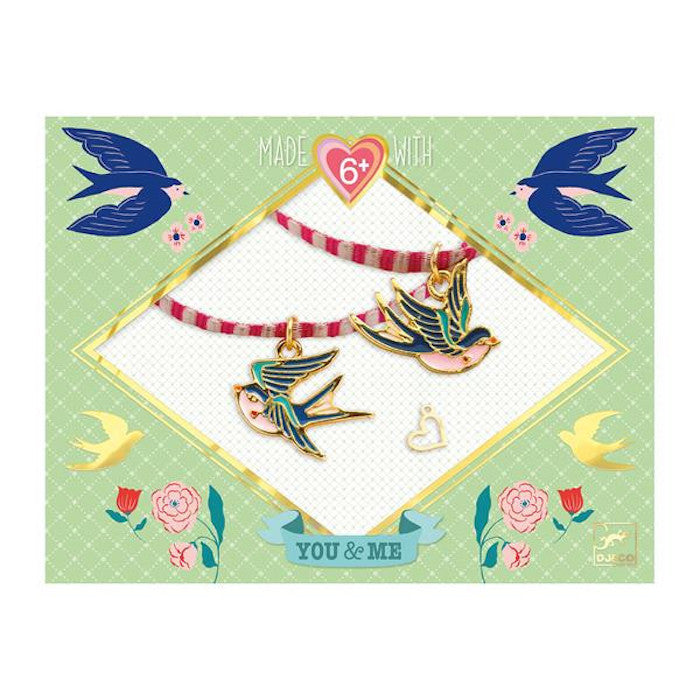 Bastelset, Armbänder You&Me - Vogel-Bänder | djeco - toietmoi-laboutique