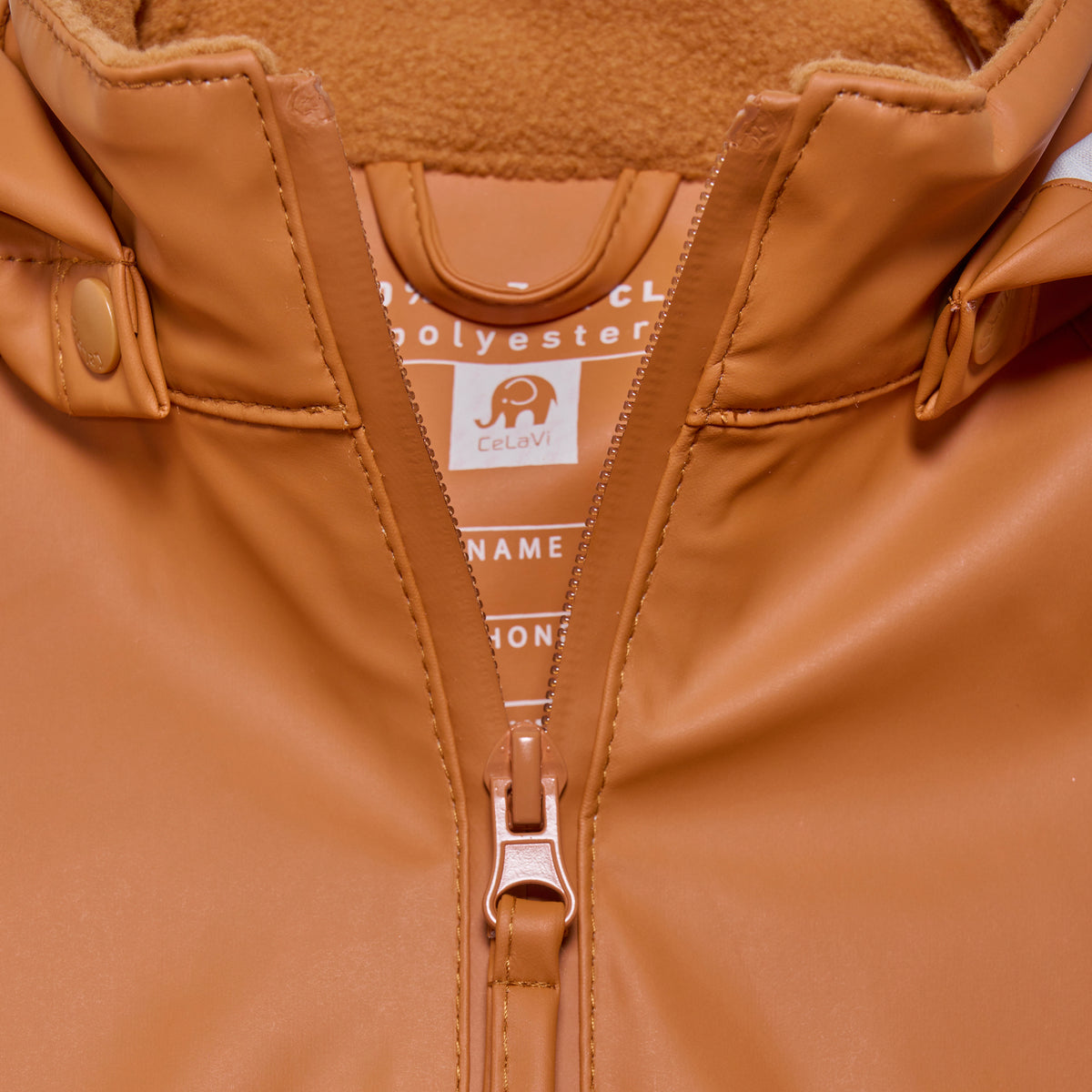 Regenjacke mit Hose, amber brown | CeLaVi - toietmoi-laboutique