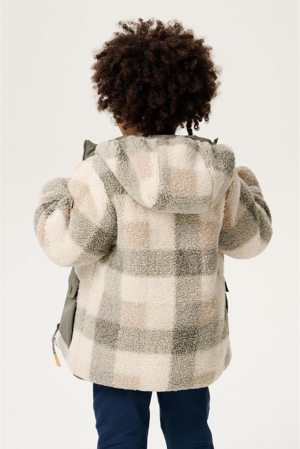 Wende-Winterjacke, olive/Karomuster | noppies - toietmoi-laboutique
