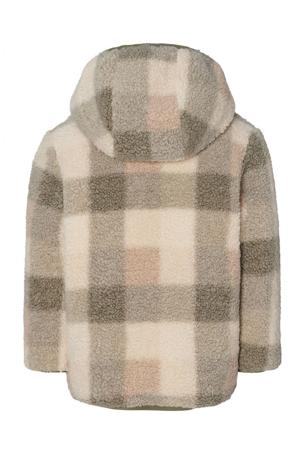 Wende-Winterjacke, olive/Karomuster | noppies - toietmoi-laboutique