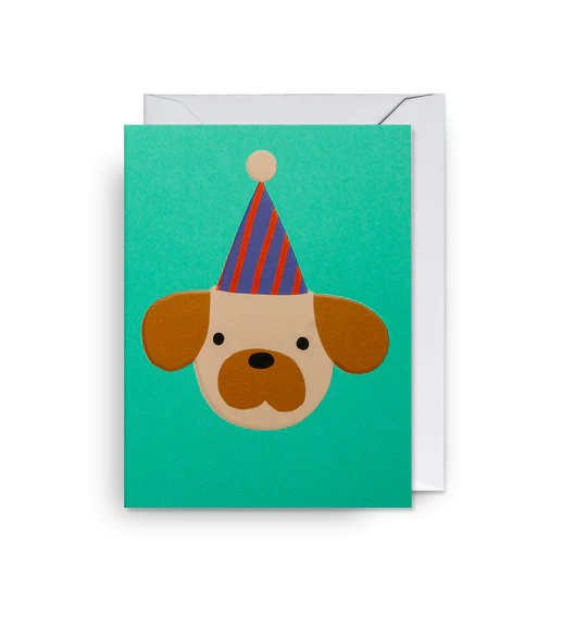 Karte mit Couvert, birthday dog | Klang & Kleid - toietmoi-laboutique