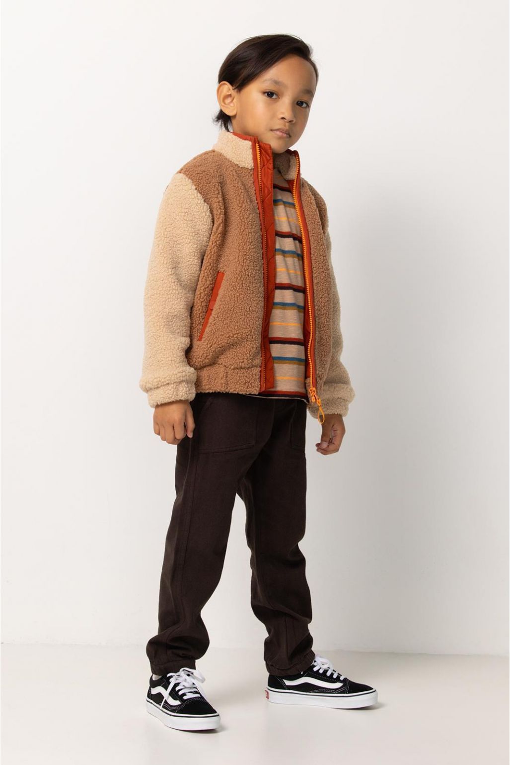 Fleece-Jacke, beige/braun | noppies - toietmoi-laboutique