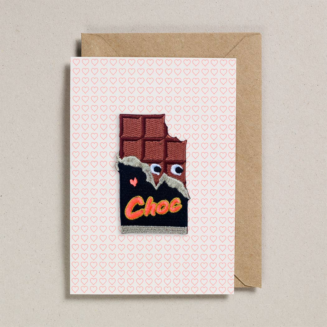 Patchkarte mit Umschlag, Schokoladentafel | Petra Boase Ltd - toietmoi-laboutique