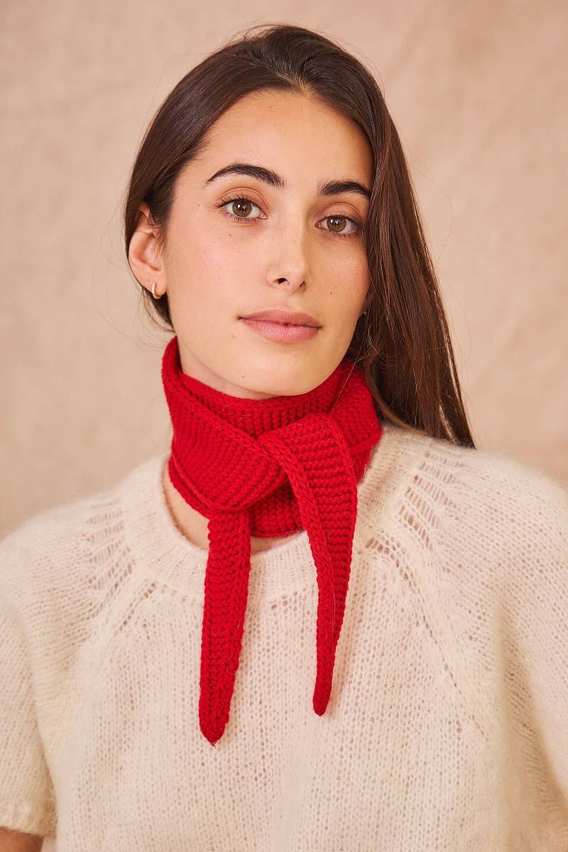 Kleines Dreieckstuch « Sophie », salbei | Calie Paris - toietmoi-laboutique