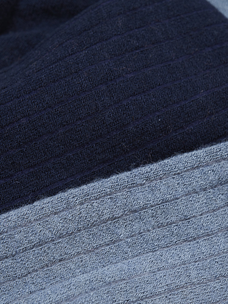 2-er Pack Strumpfhosen mit 25% Wollanteil, blau/navy | Minymo - toietmoi-laboutique