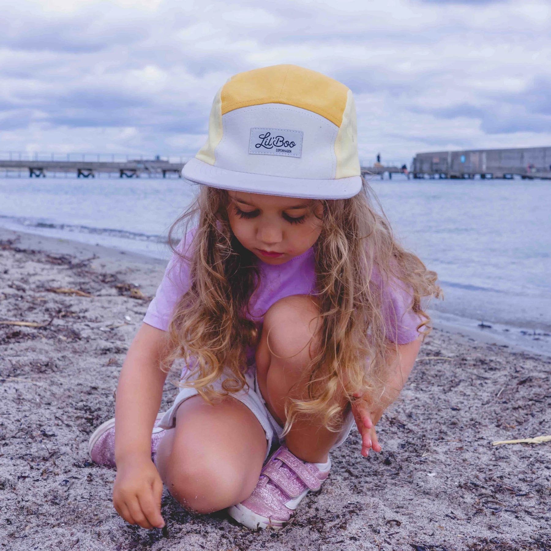 Baseball-Cap, orange/lila | Lil' Boo - toietmoi-laboutique