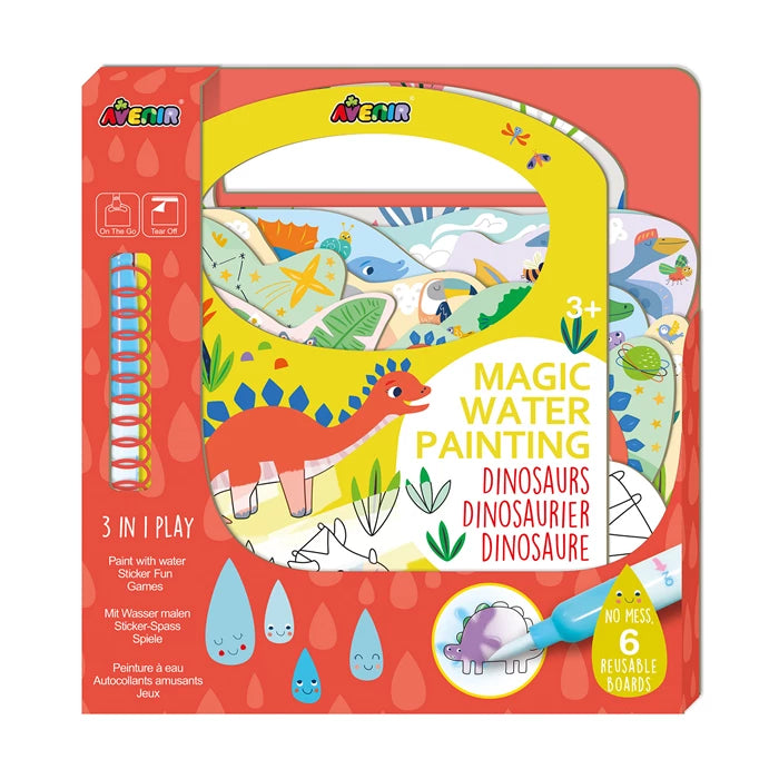 3 in 1 Aktivitätenbuch, Dinosaurier | Avenir - toietmoi-laboutique