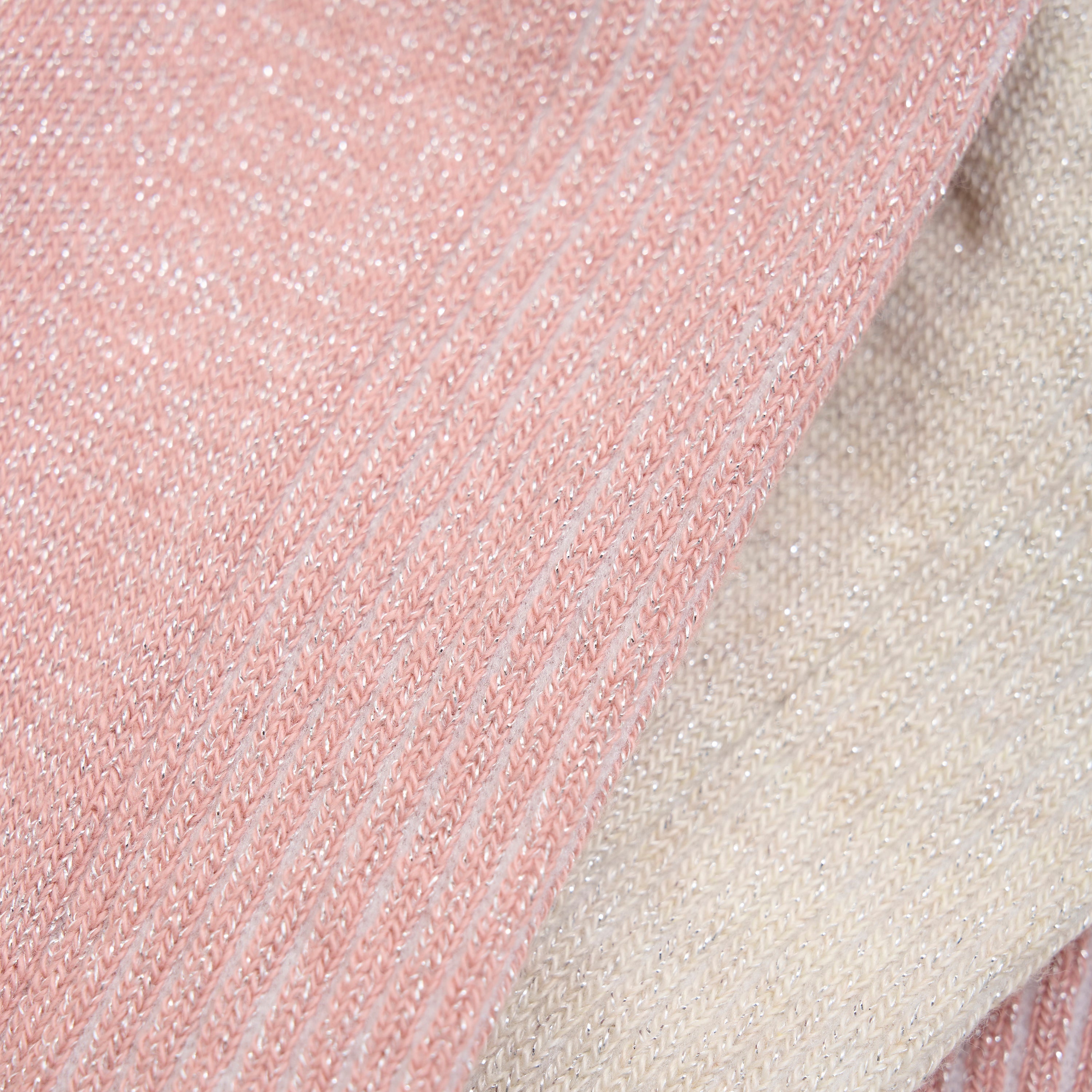 Strumpfhose 2er-Pack, rosa/creme Glitzer | Minymo - toietmoi-laboutique